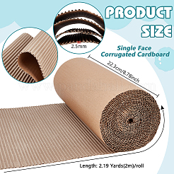 Рулон одностороннего гофрированного картона для упаковки&nbsp;DIY-WH0671-194A-01