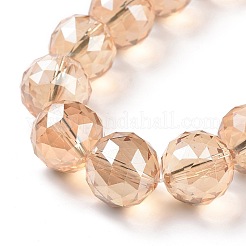 Гальванические стеклянные бусины&nbsp;EGLA-J140-FR03-14mm