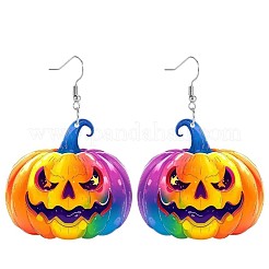 Акриловые серьги-подвески в виде тыквы на Хэллоуин&nbsp;FS-WG3E7D9-01