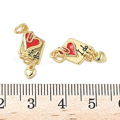 Латунь эмаль подвески&nbsp;KK-C110-02G