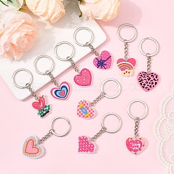 10шт 10 стиля ПВХ брелки&nbsp;KEYC-YW0001-23