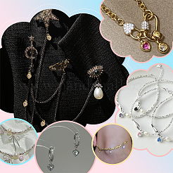 60шт 2 цвета латунные микро проложить кубический цирконий шармы&nbsp;KK-PH0012-36