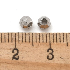 Круглые латунные бусины с покрытием из стойки&nbsp;FIND-M036-01B-P