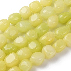 Натурального белого нефрита окрашенных нитей бисера&nbsp;G-B078-D22-01A