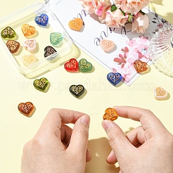 19шт 19 цвета бусины лэмпворк ручной работы&nbsp;LAMP-CJ0002-38