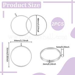 2 шт. подвеска-медальон из нержавеющей стали 304&nbsp;STAS-UN0064-12P