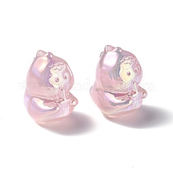 УФ-покрытие радужными переливающимися акриловыми бусинами&nbsp;PACR-M003-15