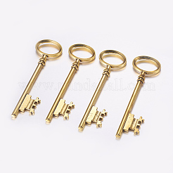 Тибетский стиль сплава отмычка крупные кулоны&nbsp;LS-TIBEP-S105-AG-RS