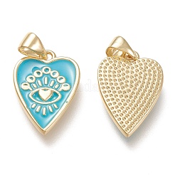 Латунь эмаль подвески&nbsp;LS-ZIRC-F116-10B-G