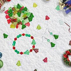 80шт 7 цвета прозрачные стеклянные бусины&nbsp;GLAA-SC0002-81