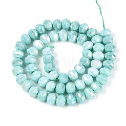 Антикоррозийные гальванические стеклянные бусины&nbsp;GLAA-T025-8mm-19G