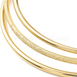 3шт. набор простых браслетов из нержавеющей стали 304 с ионным покрытием (IP)&nbsp;BJEW-G684-02B-G