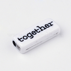 Непрозрачные акриловые бусины&nbsp;X-SACR-R909-01