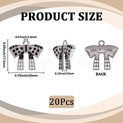 20шт стойка из сплава с покрытием со стразами&nbsp;FIND-SC0014-71