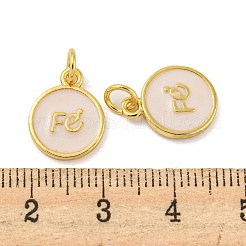 Подвески из латуни с покрытием из эмали&nbsp;KK-r153-10G