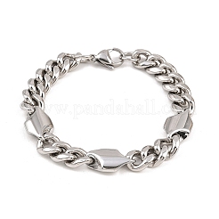 Браслеты из кубинской цепочки из нержавеющей стали 304&nbsp;BJEW-G766-02P