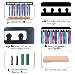 Модная железная вешалка для медалей&nbsp;ODIS-WH0021-110