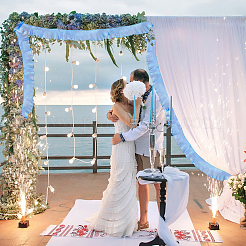 Плиссированная кружевная лента из органзы градиентного цвета&nbsp;DIY-GA0005-88C