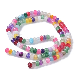 Окрашенная натуральная малайзия жадеит бусины пряди&nbsp;G-E316-2x4mm-67