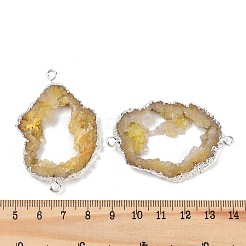 Окрашенные натуральные друзы агата звенья&nbsp;G-R012-05S-07