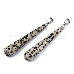Натуральный далматин JasPer большие подвески&nbsp;G-S359-095