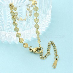 Браслеты из звеньевой цепи из нержавеющей стали 304&nbsp;BJEW-C084-05G