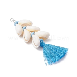 Большие подвески из натуральной ракушки каури&nbsp;PALLOY-JF03785