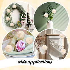 20 шт. украшения из цветов хризантемы&nbsp;AJEW-CN0003-07A