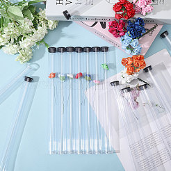 Акриловая трубка для хранения благовоний с черной крышкой для ароматических палочек&nbsp;AJEW-WH0561-31