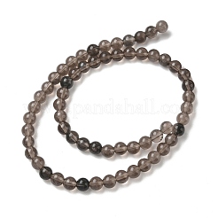 Натуральные ледяные обсидиановые бусинки&nbsp;G-P590-A03-6mm-01