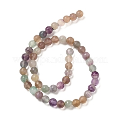 Природные флюорита нити бисера&nbsp;G-K153-B36-8mm