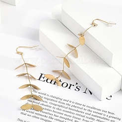 Серьги-гвоздики в форме листа из нержавеющей стали 304 для женщин&nbsp;EJEW-R008-02G