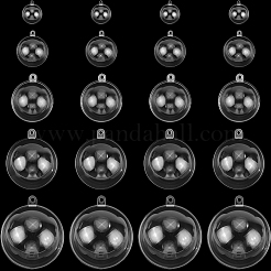 25 шт. 5 стиля прозрачных акриловых елочных шаров-подвесок&nbsp;DIY-CP0013-38