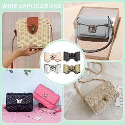 4 цветной бант из цинкового сплава с застежкой-замком для сумок&nbsp;FIND-PH0026-64