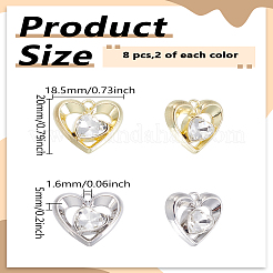 Подвески из сплава 8шт 2 цветов&nbsp;FIND-LP0005-15