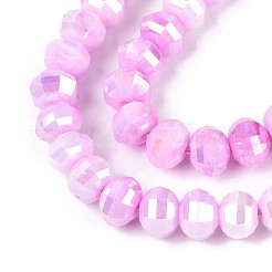 Антикоррозийные гальванические стеклянные бусины&nbsp;GLAA-T025-8mm-19A