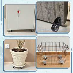 4 шт. железные и пластиковые мебельные ролики&nbsp;FIND-OC0013-81