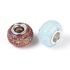 Европейские бусины из смоляных страз с большим отверстием OPDL-T003-01B