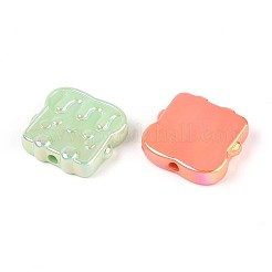 Непрозрачные акриловые бусины с УФ-покрытием&nbsp;OACR-T028-53