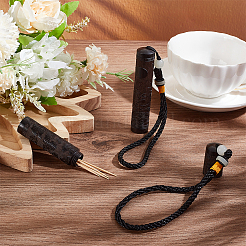 2 шт. 2 стиля деревянные зубочистки контейнер подвесные украшения&nbsp;AJEW-OC0004-76