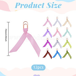 12 шт. полиэстеровая лента-закладка&nbsp;AJEW-CA00024