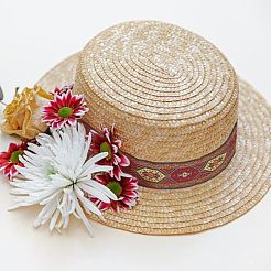 Лента из полиэстера в этническом стиле&nbsp;OCOR-WH0077-37C