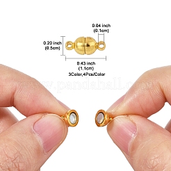12 комплект 3-х цветных латунных магнитных застежек&nbsp;KK-FS0001-55B