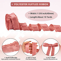 Лента из полиэстера с оборками&nbsp;OCOR-TAC0016-25F