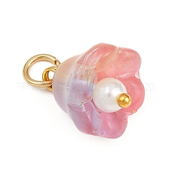 12 шт. 12-цветный прозрачный стеклянный брелок&nbsp;PALLOY-JF04459