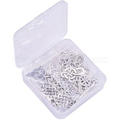 Тибетский сплав стиль Китайский узел подвески&nbsp;TIBEP-PH0004-09