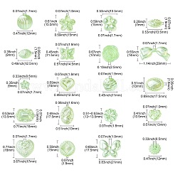 100шт 20 стиля акриловые бусины&nbsp;FIND-CJ0002-75