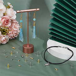 180шт. 6 стиля латунный наконечник шнура&nbsp;DIY-PH0029-82