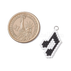 Подвески из стеклянных бусин в виде музыкальных нот&nbsp;PALLOY-MZ01049