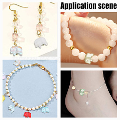 120шт 10 цвета прозрачные стеклянные бусины&nbsp;GLAA-DC0001-36